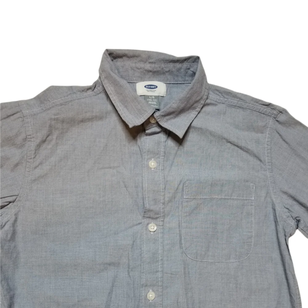 Old Navy Buttoned Up Shirts Bundle Boy's Size L 10-12 - Picture 3 of 16